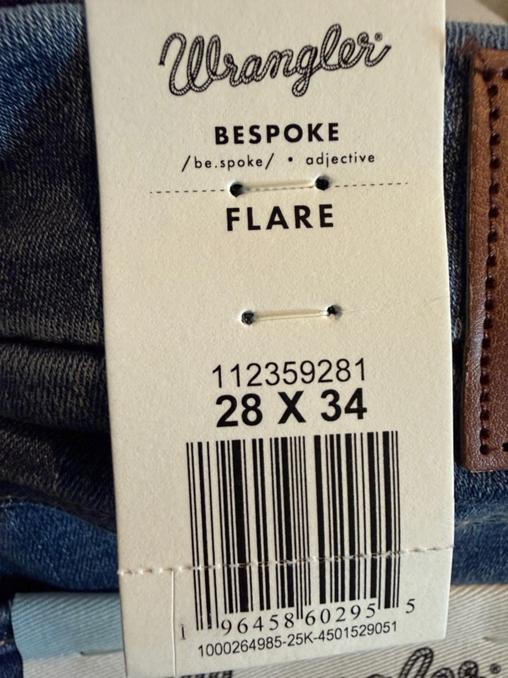 Wrangler Bespoke High-Rise Flare Women's Jeans in Medium Blue - Picture 7 of 7